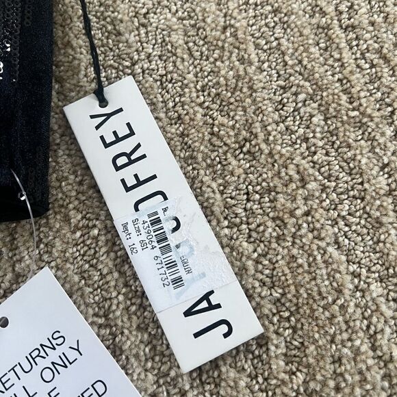 JAYGODFREY Black Sequence Off The Shoulder Crop Top - Picture 9 of 10